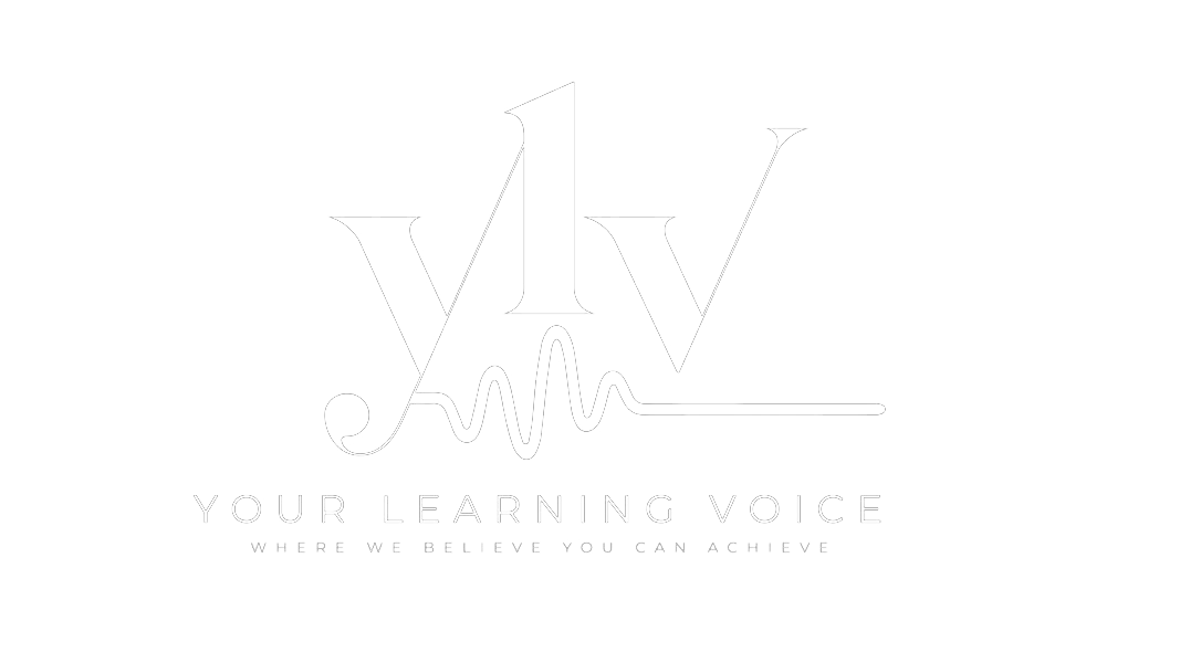 Your Learning Voice CIC ltd. Logo White